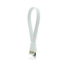 USB καλώδιο με μαγνήτη - micro USB universal με μήκος 20cm σε λευκό χρώμα