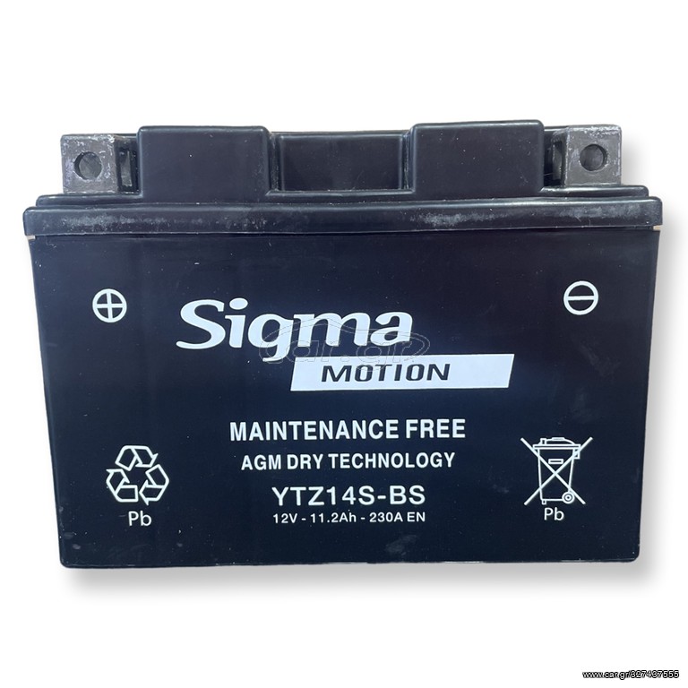 ΜΠΑΤΑΡΙΑ SIGMA SB-YTZ14S-BS AGM DRY TECHNOLOGY