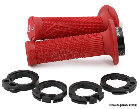 ΧΕΙΡΟΛΑΒΕΣ ΖΕΥΓΟΣ MX (D100) D-LOCK ΚΟΚΚΙΝΟ LOCK ON GRIPS D10046C4200A9-0 | DOMINO