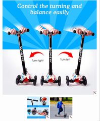Ηλεκτρικά Πατίνια 2024 Τρίτροχο Scooter  Με Φωτάκια Στις Ρόδες ΑΣΠΡΟ GRAFFITI