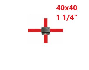 Απλή(κάθετη στρογγυλή σωλήνα - οριζόντια κοιλοδοκός) 40x40 x 1 1/4"