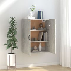 Ντουλάπι Κρεμαστό Γκρι Σκυροδέματος 69,5x34x90 εκ. Επεξ. Ξύλο 812271