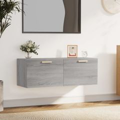 Ντουλάπι Τοίχου Γκρι Sonoma 100x36,5x35 εκ. Επεξεργασμένο Ξύλο 817610