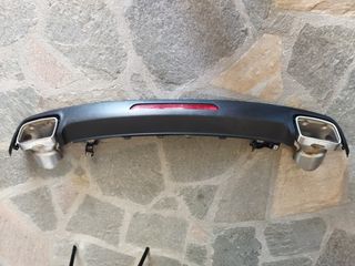 DIFFUSER / ΠΙΣΩ ΣΠΟΙΛΕΡ ΜΕ ΔΙΠΛΕΣ ΜΠΟΥΚΕΣ - MERCEDES CLS 14-18 (ΓΝΗΣΙΟ)