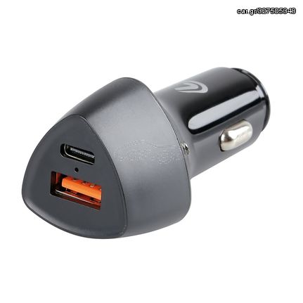 ΦΟΡΤΙΣΤΗΣ ΑΝΑΠΤΗΡΑ ΜΕ 2 USB-C/USB- A 12/24V 36W LED FAST CHARGE