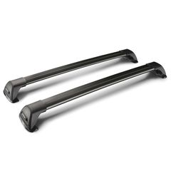 ΜΠΑΡΕΣ ΟΡΟΦΗΣ ΑΛΟΥΜΙΝΙΟΥ ΜΑΥΡΗ YAKIMA FLUSH BAR STANDARD 90cm 2ΤΕΜ. ΜΕ ΚΛΕΙΔΙ