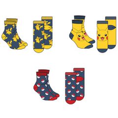 Pokemon assorted pack 3 socks adult-thumb-1