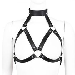 Naughty Toys Fetish Fashion Leather Body Chest Strap Harness Bra
