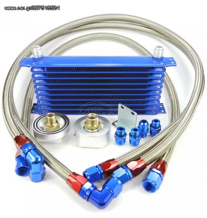 UNIVERSAL OIL COOLER KIT, 10 ΣΕΙΡΕΣ   ΨΥΓΕΙΟ ΛΑΔΙΟΥ / OIL COOLER UNIVERSAL 10 ΣΕΙΡΩΝ !!