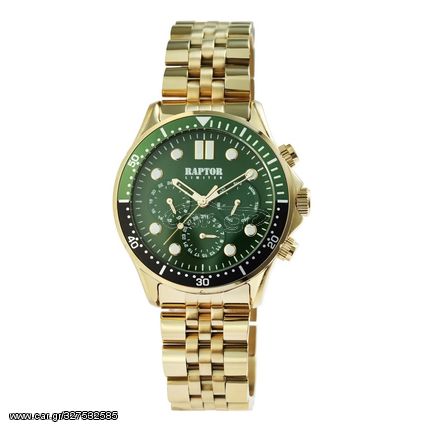 Raptor, Men's Watch, Gold Stainless Steel Bracelet RA20361-003