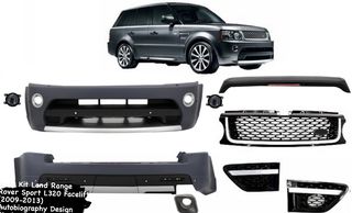 Body Kit Land Range Rover Sport L320 Facelift (2009-2013) Autobiography Design Black Grille Edition