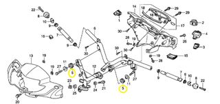 Λάστιχο Βάσης Τιμονιού Honda Supra-x 2020 - 2021 50613KFL850