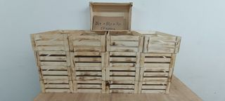 17 επιτραπέζια ξύλινα τελάρα - καφάσια σερβιρίσματος 28.5x18.5x8,5cm, ρουστίκ, τύπου παλαιομένα ! ★ΣΑΝ ΚΑΙΝΟΥΡΓΙA★
