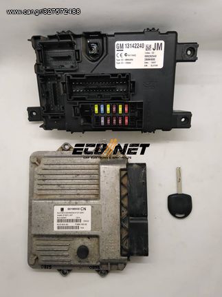 ΣΕΤ ΕΓΚΕΦΑΛΟΥ ΚΙΝΗΤΗΡΑ ΜΕ BSI ΚΑΙ ΚΛΕΙΔΙ OPEL CORSA D 1.3 55198930CN 13142240