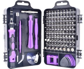 Σετ Εργαλείων 115 Εξαρτημάτων σε 1- Set 115 in 1 Handy DIY Tool Kit For Precision Screwdriver Mini Screwdriver Set Magnetic  Phone Laptop Macbook Glasses Repair color purple (Κωδ. 1-SRP0011)