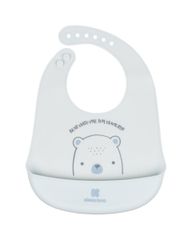 Σαλιάρα Σιλικόνης Bear With Me Μπλε Kikka Boo