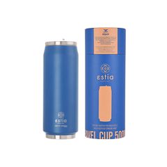 Ανοξείδωτο Θερμό- Ποτήρι Travel Cup 500ml Estia Save The Aegean Denim Blue