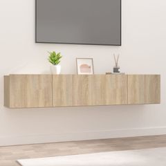 Έπιπλα Τηλεόρασης 2 τεμ. Sonoma Δρυς 80x30x30 εκ. Επεξ. Ξύλο 804538