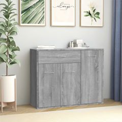 Ντουλάπι Γκρι Sonoma 88x30x70 εκ. από Επεξεργασμένο Ξύλο 815367