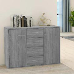 Ντουλάπι Γκρι Sonoma 88x30x65 εκ. από Επεξεργασμένο Ξύλο 815370