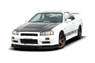 Spoiler / Χειλάκι εμπρός προφυλακτήρα Maxton Design NISSAN SKYLINE R34 GTR - (002299-0FP)