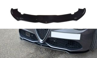 Spoiler / Χειλάκι εμπρός προφυλακτήρα Maxton Design Alfa Romeo GIULIA VELOCE Μαύρο Γυαλιστερό - (AL-GI-1-VEL-FD1G)