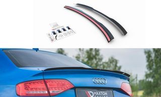 Αεροτομή / Spoiler Maxton Design Audi A4 & S-Line ( B8) - Sedan - (2008-2015) - Μαύρο Γυαλιστερό - (AU-A4-B8-CAP1G)