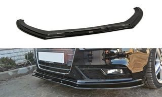 Spoiler / Χειλάκι εμπρός προφυλακτήρα Maxton Design Audi A4 B8 FL Carbon Look - (AU-A4-B8F-FD1C)