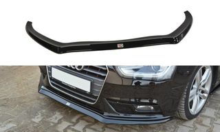Spoiler / Χειλάκι εμπρός προφυλακτήρα Maxton Design Audi A4 B8 FL Carbon Look - (AU-A4-B8F-FD2C)