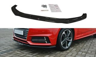 Spoiler / Χειλάκι εμπρός προφυλακτήρα Maxton Design Audi S4 / A4 S-Line B9 Μαύρο Σαγρέ - (AU-A4-B9-SLINE-FD2T)