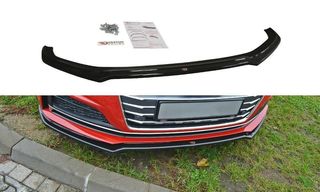 Spoiler / Χειλάκι εμπρός προφυλακτήρα Maxton Design Audi A5 F5 S-Line Carbon Look - (AU-A5-2-SLINE-FD1C)
