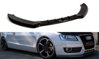 Spoiler / Χειλάκι εμπρός προφυλακτήρα Maxton Design Audi A5 8T Carbon Look - (AU-A5-FD1C)