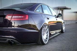 Πλαϊνά πίσω spoiler Maxton Design Audi A6 S-Line C6 / C6 FL Sedan / Avant μαύρο σαγρέ - (AU-A6-C6F-SLINE-RSD1T)