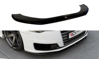 Spoiler / Χειλάκι εμπρός προφυλακτήρα Maxton Design Audi A6 Ultra C7 FL Μαύρο Γυαλιστερό - (AU-A6-C7-U-FD1G)