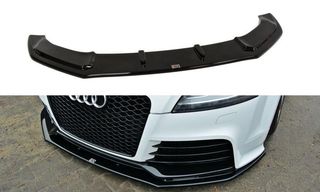 Spoiler / Χειλάκι εμπρός προφυλακτήρα Maxton Design Audi TT RS 8J Μαύρο Γυαλιστερό - (AU-TT-2-RS-FD1G)
