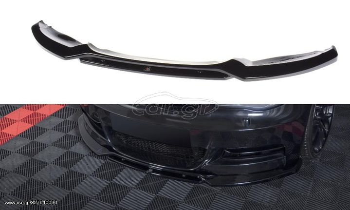 Spoiler / Χειλάκι εμπρός προφυλακτήρα Maxton Design BMW 1 E82 FACELIFT M-PACK Carbon Look - (BM-1-82F-MPACK-FD1C+FD1RC)