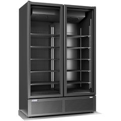Ψυγείο βιτρίνα συντήρησης αναψυκτικών 2 ανοιγόμενες πόρτες 1060 -1271  λίτρα, από 2°C έως 7°C