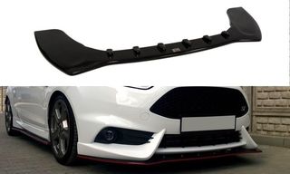 Spoiler / Χειλάκι Εμπρός Προφυλακτήρα Maxton Design Alfa Romeo Ford Fiesta ST Mk7 Facelift - Μαύρο Σαγρέ - (FO-FI-7F-ST-M-FD1T)