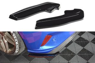 Πλαϊνά πίσω spoiler Maxton Design Ford Focus ST-Line μαύρο γυαλιστερό - (FO-FO-4-STLINE-RSD1G)