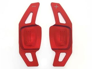 Paddles Αλουμινίου κόκκινα VW Tiguan MK2, Golf 7, 8, Passat B8, Jetta MK6 - (GRP-99125-RE)