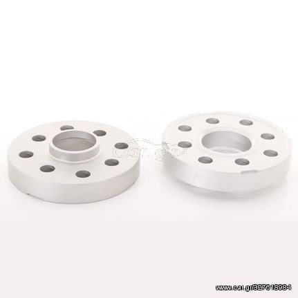 25mm Αποστάτες Τροχών Japan Racing - Καρέ: 5x108/110 - Κέντρο: O65,1mm - Al 6065 - Ασημί - 2 Τμχ. - (JRWS2-25MM-XY-65S)