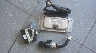 Σετ εγκεφάλου - immobilizer από Peugeot 107, Citroen C1, Toyota Aygo 2005-2013, 1KR 1.0lt, από αυτοκίνητο με αυτόματο σασμάν