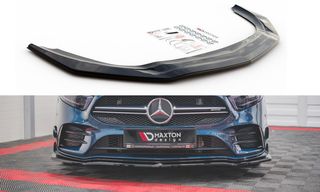 Spoiler / Χειλάκι εμπρός προφυλακτήρα Maxton Design Mercedes Benz A35 AMG W177 Carbon Look - (ME-A-177-35-FD1C)