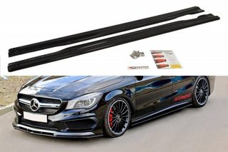 Μαρσπιέ Maxton Design Mercedes Benz CLA 45 AMG C117/A45 AMG W176 μαύρο γυαλιστερό - (ME-CLA-117-AMG-SD1G)