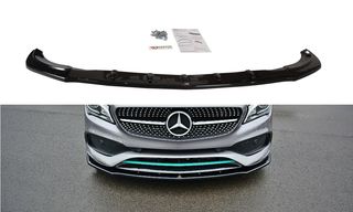 Spoiler / Χειλάκι εμπρός προφυλακτήρα Maxton Design Mercedes Benz Benz CLA C117 AMG-LINE FACELIFT Μαύρο Γυαλιστερό - (ME-CLA-117F-AMGLINE-FD1G)