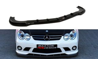 Spoiler / Χειλάκι εμπρός προφυλακτήρα Maxton Design Mercedes Benz CLK W209 Μαύρο Σαγρέ - (ME-CLK-209-AMG204-FD1T)