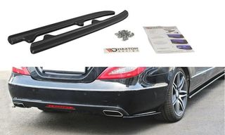 Πλαϊνά πίσω spoiler Maxton Design Mercedes Benz CLS C218 μαύρο γυαλιστερό - (ME-CLS-218F-RSD1G)