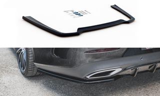 Splitter / Διαχύτης πίσω προφυλακτήρα Maxton Design Mercedes Benz CLS AMG-Line C257 Μαύρο Σαγρέ - (ME-CLS-257-AMGLINE-RD1T)