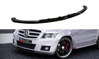 Spoiler / Χειλάκι εμπρός προφυλακτήρα Maxton Design Mercedes Benz GLK W204 Μαύρο Σαγρέ - (ME-GLK-204-FD1T)