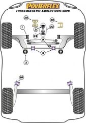 Κόντρα Βάση Ολόκληρη Powerflex (Fast Road) Ford Fiesta MK8 ST (2017-) - 1 τμχ. - (PFF19-2222)-thumb-2